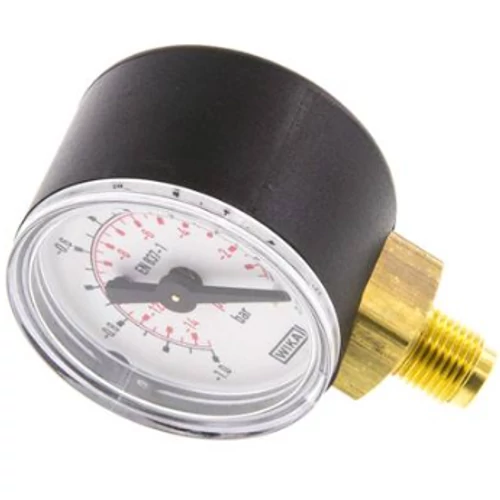 Műanyagházas manométer alsó 40 mm, G 1/8" vákuum - 1 ÷ 0 bar,  