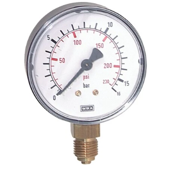 Műanyagházas  manométer alsó 63 mm, 0 - 4 bar, G1/4"