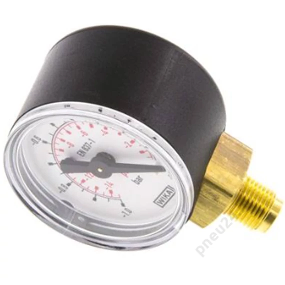Műanyagházas manométer alsó 40 mm, G 1/8" vákuum - 1 ÷ 0 bar,  